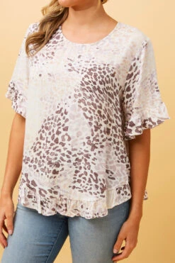 FRILA ANIMAL PRINT TOP -Female Clothing Store e7158314aa5e572b3678a70667693115