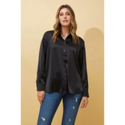 ALITA SATIN SHIRT -Female Clothing Store e827c55749d2e46714a3a245813258ec
