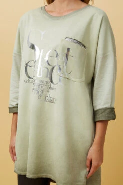 SORIANA FOIL PRINT TUNIC TOP -Female Clothing Store e86289f0f1ef9dd6c41a5b2c36a5bcbd