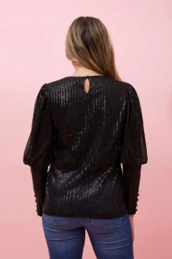 DECLAN SEQUIN TOP -Female Clothing Store e8718861ce05392613a5d9c33196695e