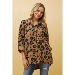 HAVANA ANIMAL PRINT SHIRT -Female Clothing Store e9d06a48a9726144154dae1fd0a5b401