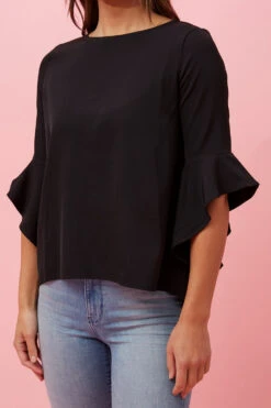 FLUTE SLEEVES BLOUSE -Female Clothing Store ebc69b54994df6f6341db974773a8abf