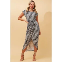 ZANDA FLORAL MIDI DRESS -Female Clothing Store ecd9538fc41a0bfebacdfcb36dd3bb0f