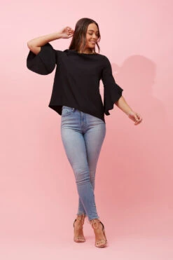 FLUTE SLEEVES BLOUSE -Female Clothing Store edc2b66f684447acdc6c5571a677bada