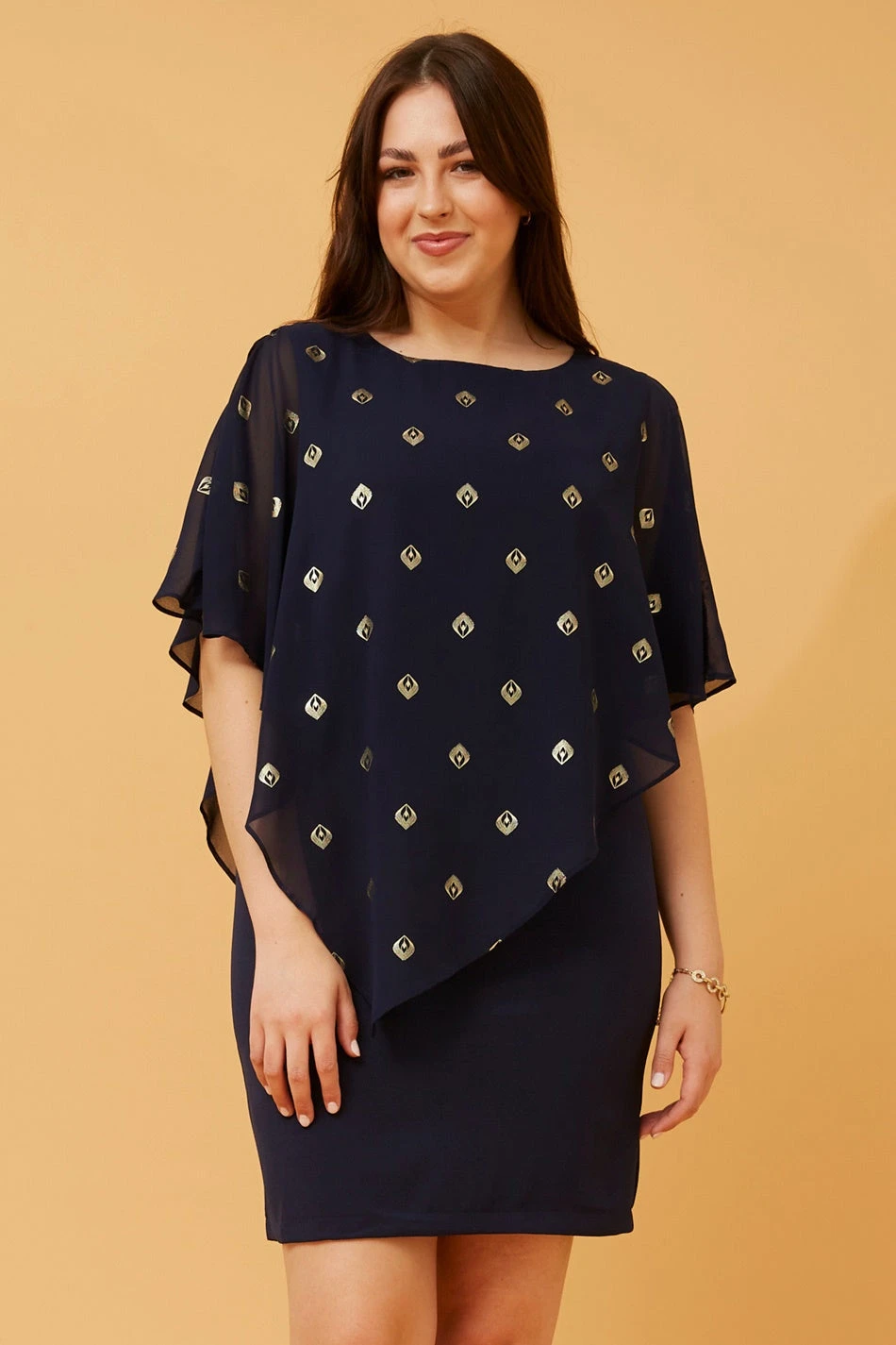 KYLIE COLD SHOULDER GLITTER DRESS 3 KYLIE COLD SHOULDER GLITTER DRESS - Image 3