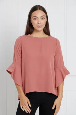 FLUTE SLEEVES BLOUSE -Female Clothing Store ef150feb268550971e507c41542f5f37