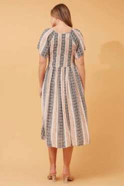 PRIYANKA ABSTRACT BOHO MIDI DRESS -Female Clothing Store ef340285862f7f983159439be6bb1743