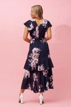 DENVER FLORAL RUFFLE HEM HI LOW DRESS 14 DENVER FLORAL RUFFLE HEM HI LOW DRESS -Female Clothing Store f0d314248bd76e6840021e40d1b5f504