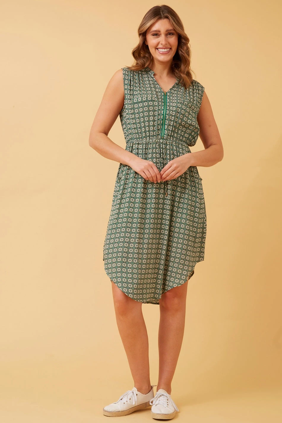 AMY ZIP FRONT BOHO DRESS 4 AMY ZIP FRONT BOHO DRESS - Image 4