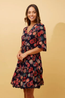 ARRAN ABSTRACT BOHO BABYDOLL DRESS -Female Clothing Store f4148b504d045f38ad85af43be4eb437