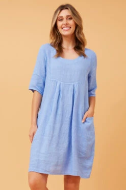 PISA SOLID LINEN DRESS -Female Clothing Store f45be47e2884acedc5e05046c9f6d3c7