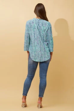 SPICY ABSTRACT PRINT BLOUSE -Female Clothing Store f6950279ea57772a83c11cc1ef32eb80