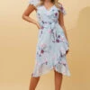 GIDGET FLORAL RUFFLE DRESS