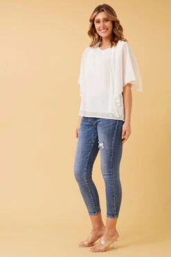 LEILANI SPLIT SLEEVE TOP -Female Clothing Store f8ae174328a070b2c8b2b1f488ed2e62