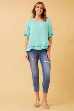 JAYDON LACE TRIM TOP -Female Clothing Store f97db87c3d2dd6ef1bb58299f70a6fbc