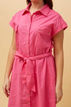 GEORGINA LINEN SHIRT DRESS -Female Clothing Store f9e786157169f58f843ba6b84069f071