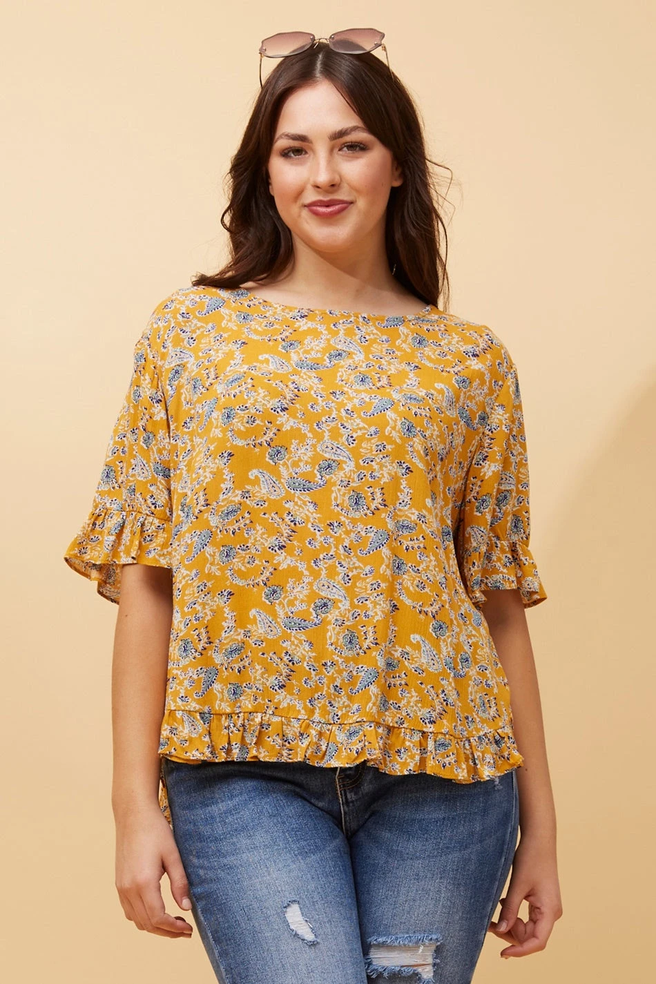 FRILA PAISLEY BOHO TOP 9 FRILA PAISLEY BOHO TOP - Image 9