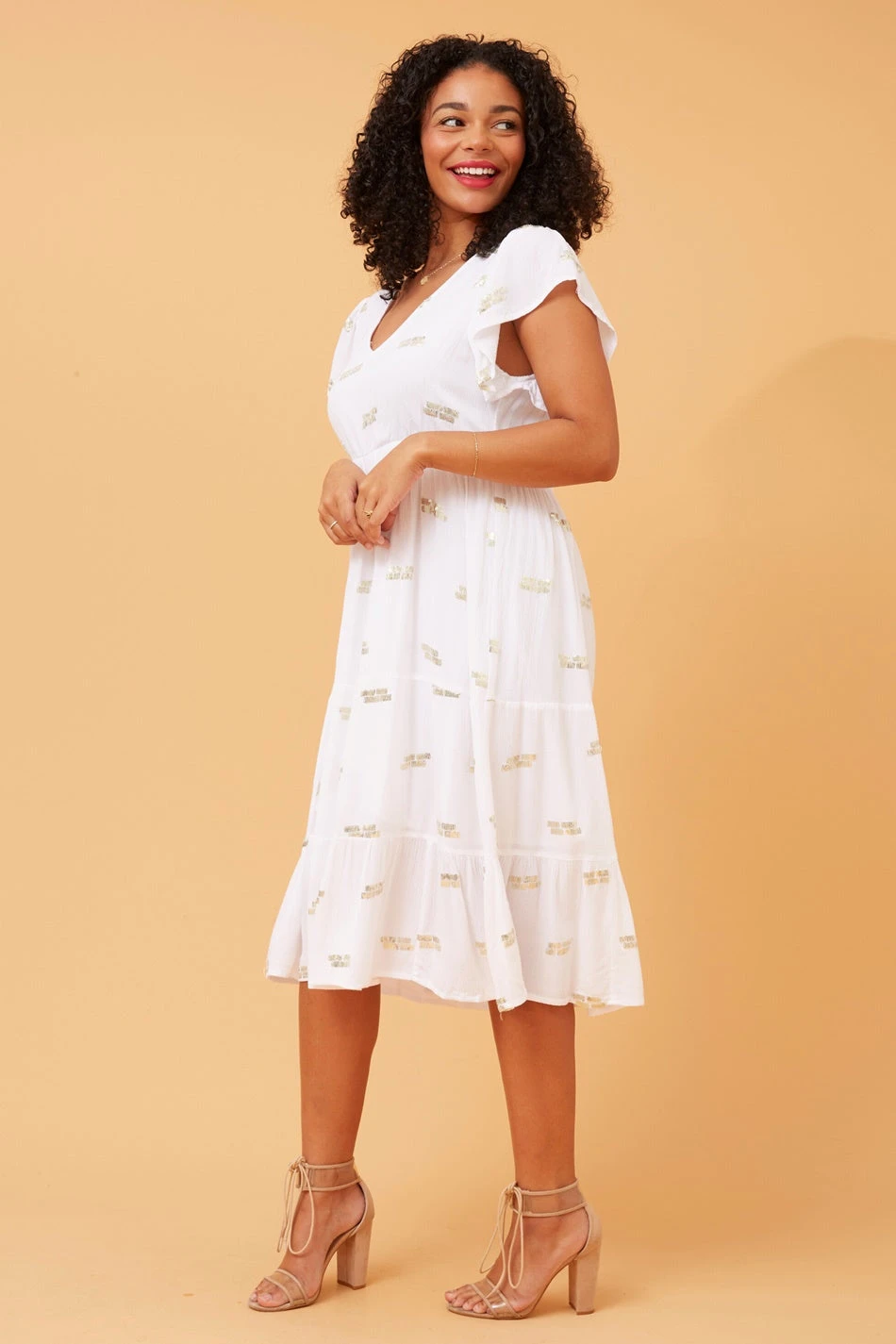 RANI SEQUIN DETAIL TIERED DRESS 12 RANI SEQUIN DETAIL TIERED DRESS - Image 12