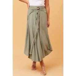 ESTRELLA LINEN MIDI SKIRT -Female Clothing Store fd590278031d65aaf88d2f33895c88fe