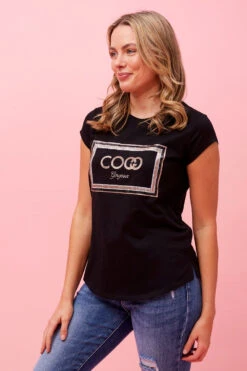 COCO EMBELLISHED TSHIRT -Female Clothing Store fd9100811f815cef4e141855ef3f2c3a
