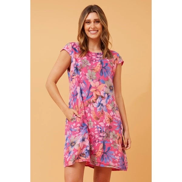 SISLEY FLORAL LINEN SHIFT DRESS 13 SISLEY FLORAL LINEN SHIFT DRESS - Image 13