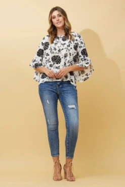 FOREVER NEW FLORAL FLUTE SLEEVE BLOUSE -Female Clothing Store fe7dd19f549c77b752ed4cac9268fabd